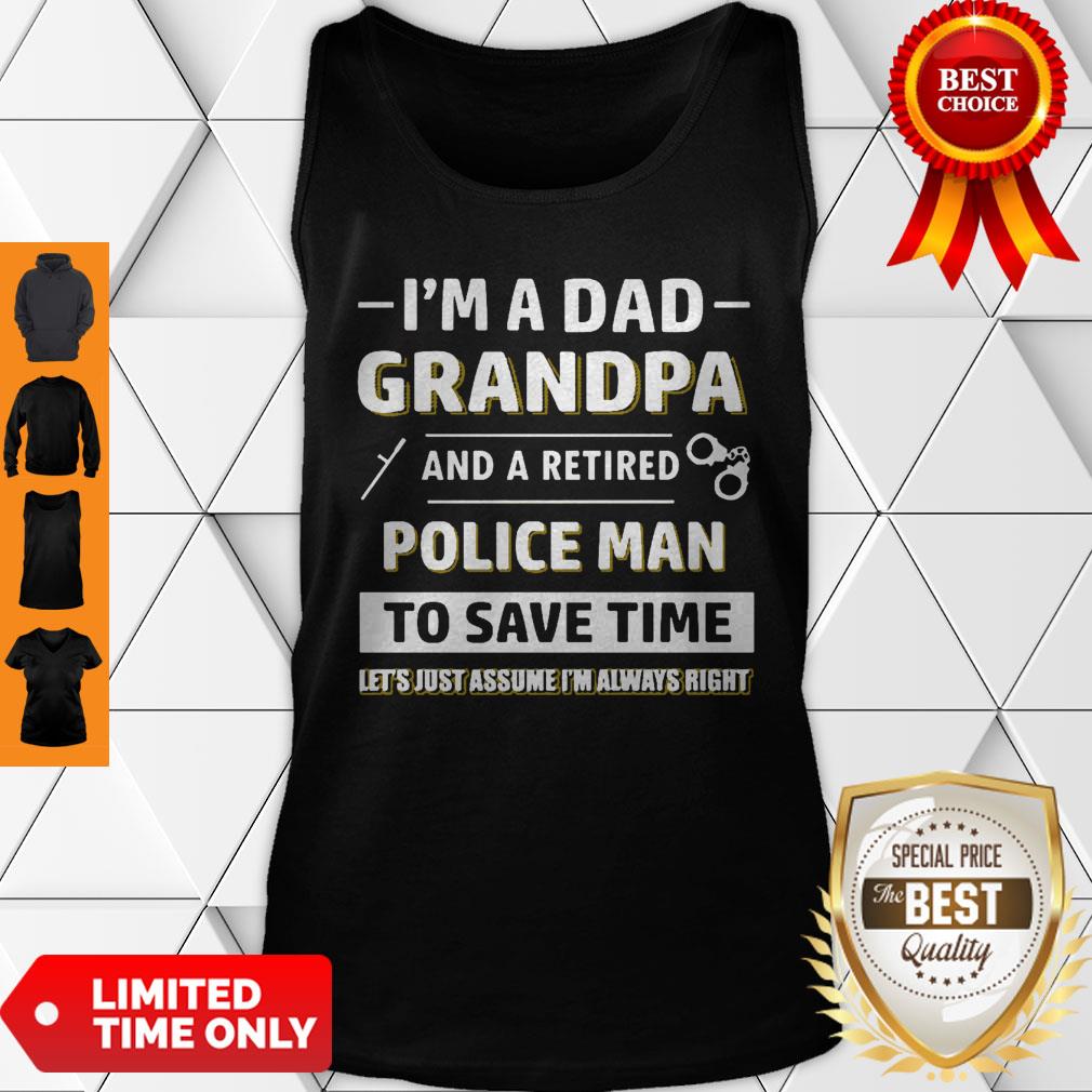 Official Mens Retired Policeman Dad Shirt