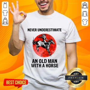 An Old Man With A Horse Shirt
