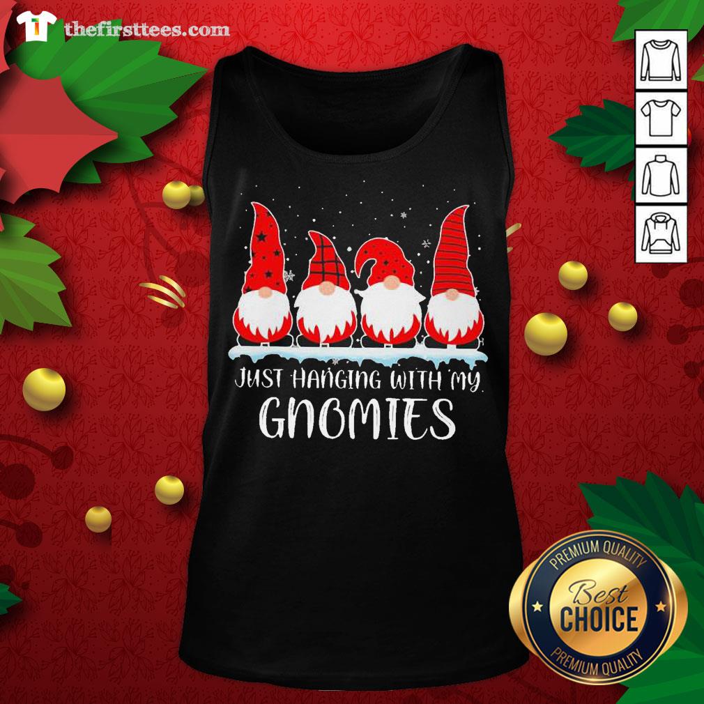 Lovely Just Hanging With My Gnomies Christmas Shirt