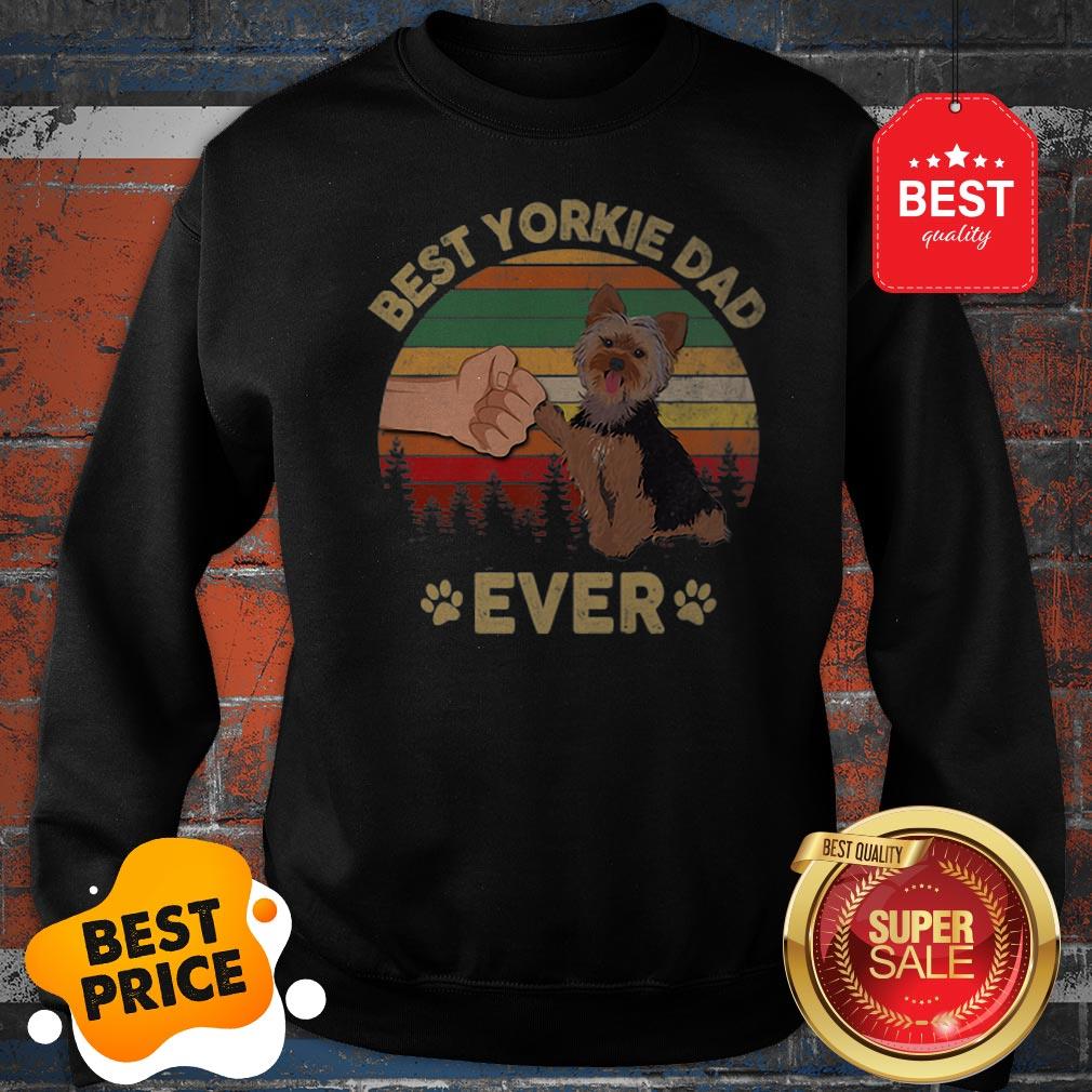 Official Father Day Best Yorkie Dad Ever Vintage Shirt