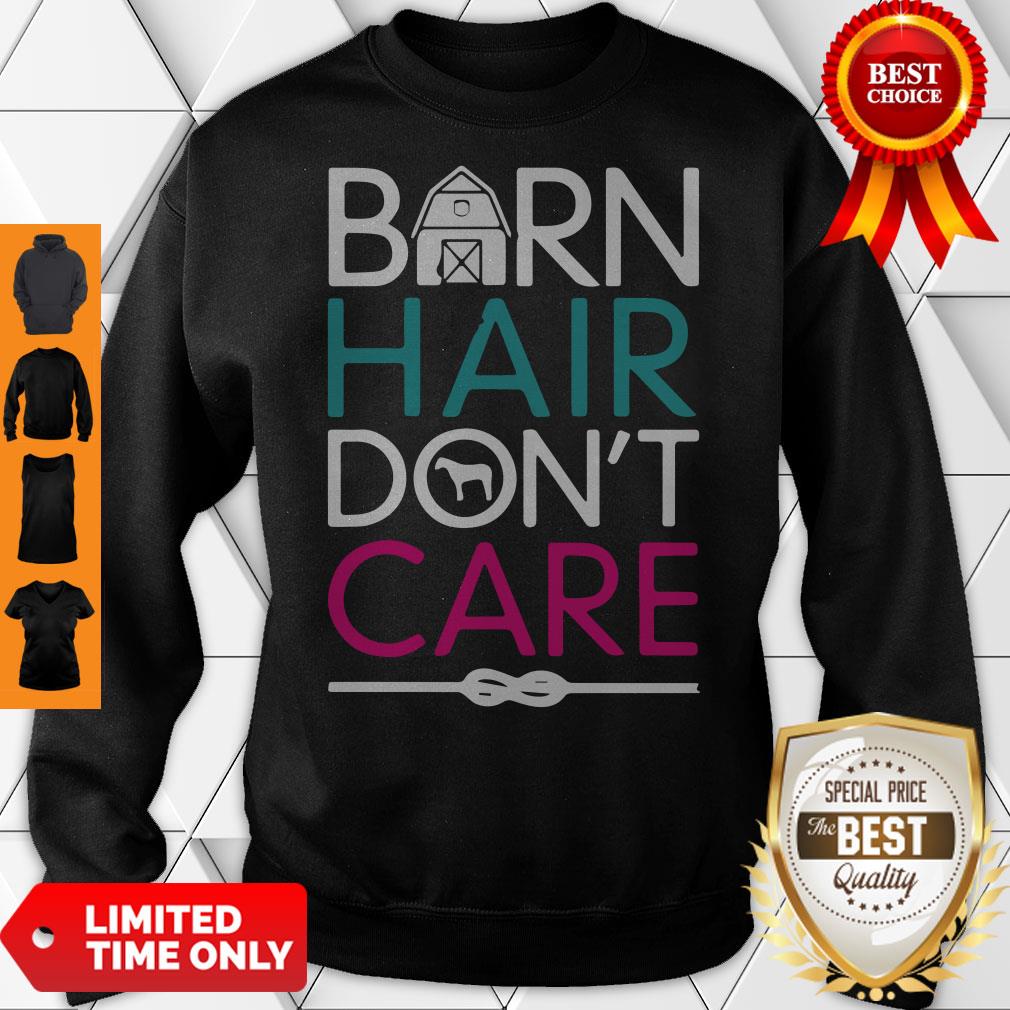 Official Horse Girls Barn Hair Don't Care Women Riding Gifts Classic Shirt