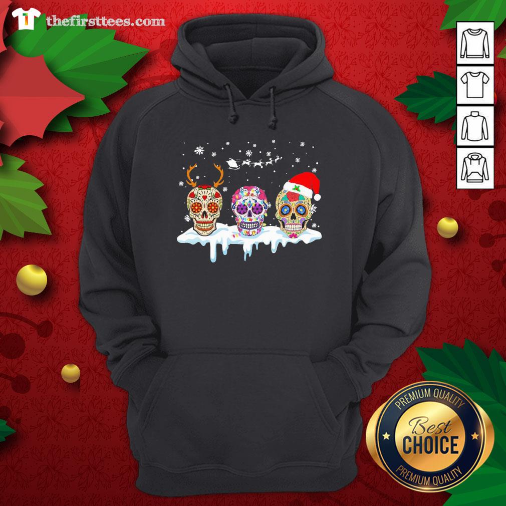 Cute Sugar Skull Christmas Shirt