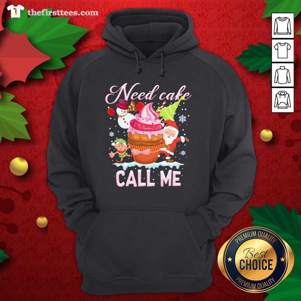 Lovely Santa And Snowman Claus Need Cake Call Me Christmas Shirt