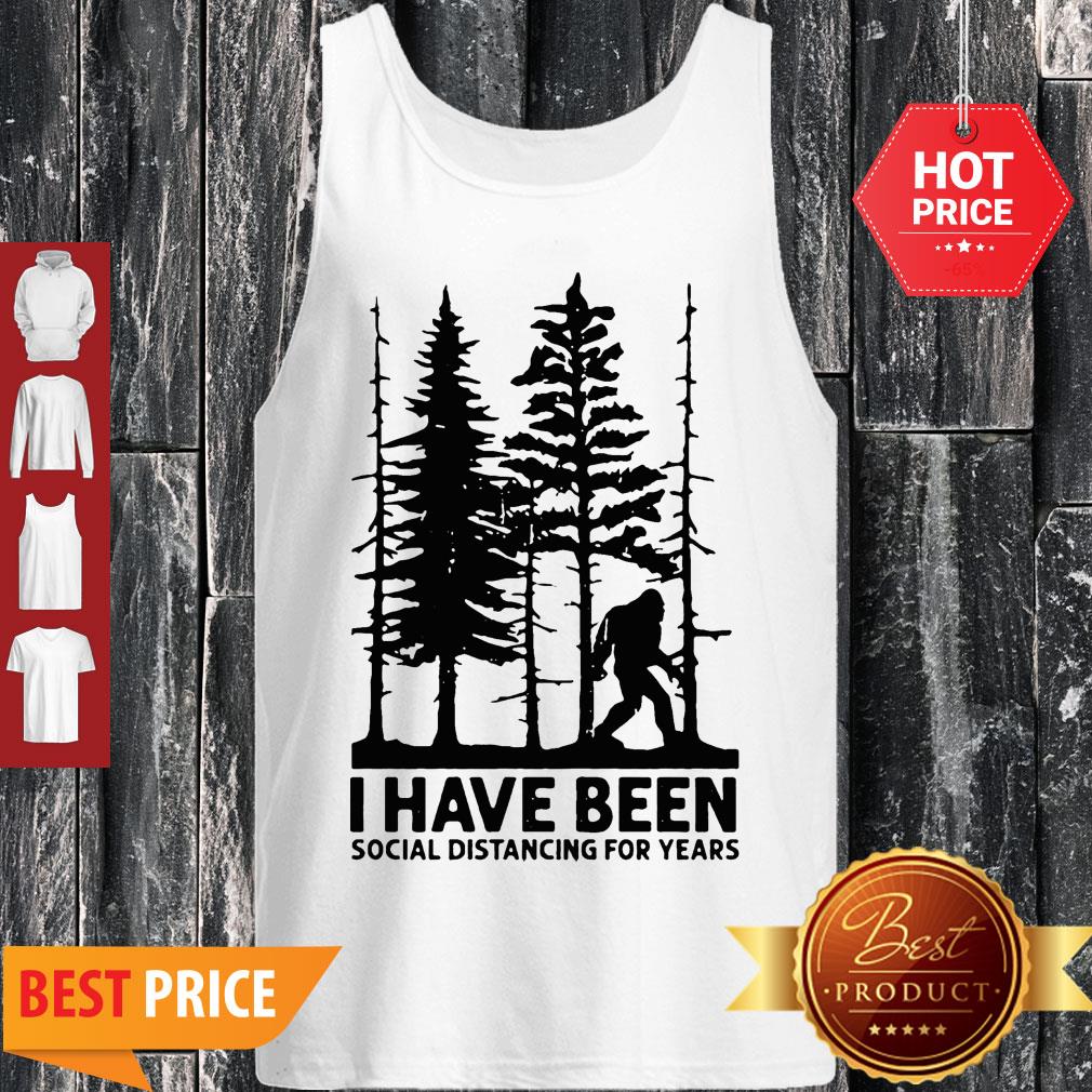 Bigfoot I Have Been Social Distancing For Year Covid-19 Shirt