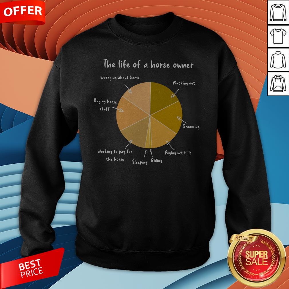 The Life Of A Horse Owner Worrying About Horse Mucking Out Shirt