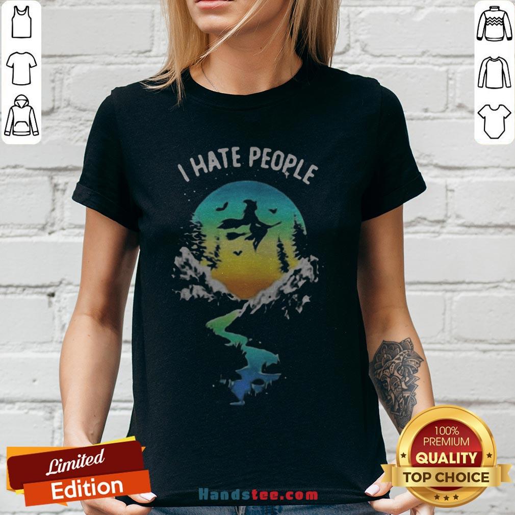 Witch Go Camping I Hate People Halloween Shirt