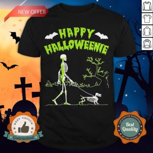 Skeleton Happy Halloween Dog T-Shirt