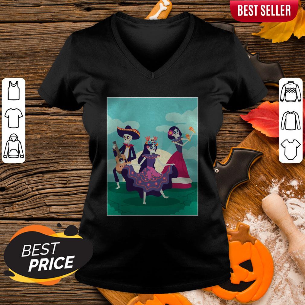 Skeletons Party Dia De Muertos Mexican Holiday Shirt