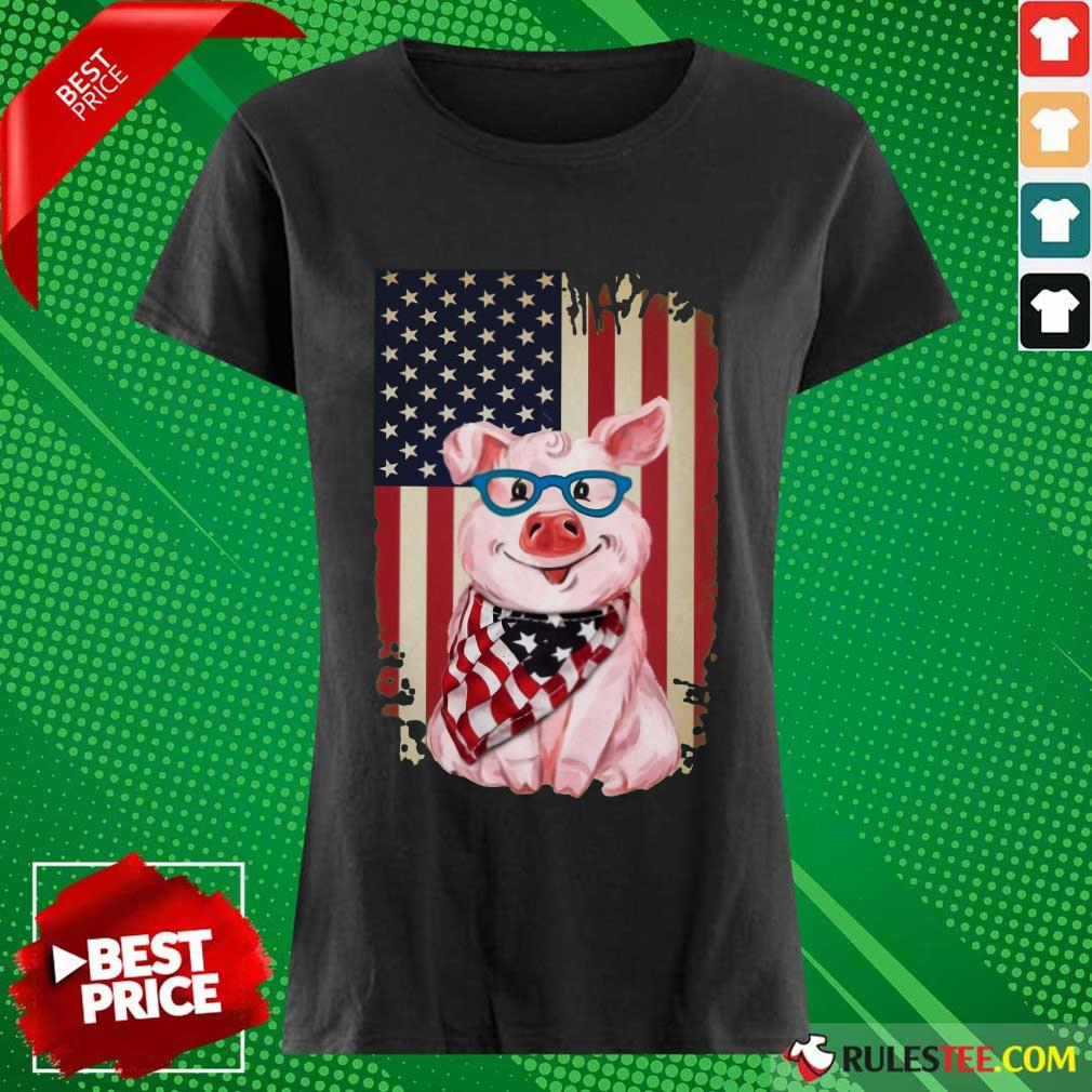 Pig American Flag Shirt