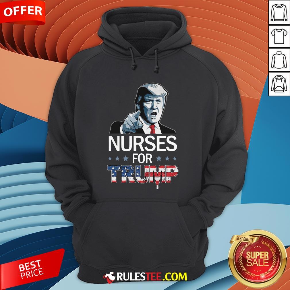 Funny Nurse For Trump American Flag Shirt
