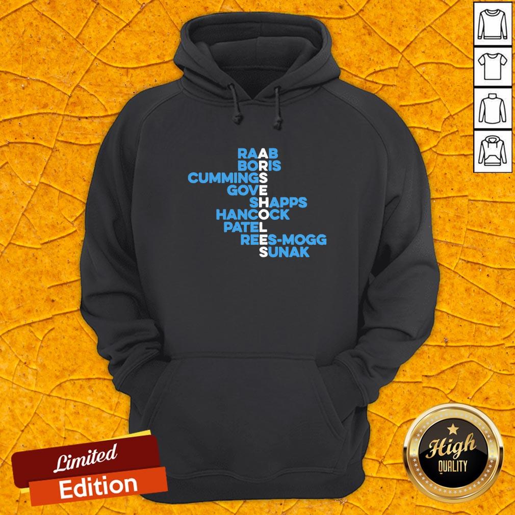 Raab Boris Cummings Gove Shapps Hancock Patel Reesmogg Sunak Shirt