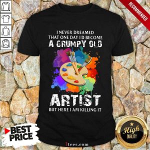 I Never Dreamed A Grumpy Old Artist Shirt