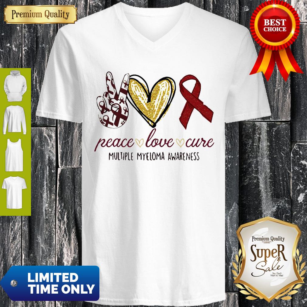 Peace Love Cure Multiple Myeloma Awareness Shirt