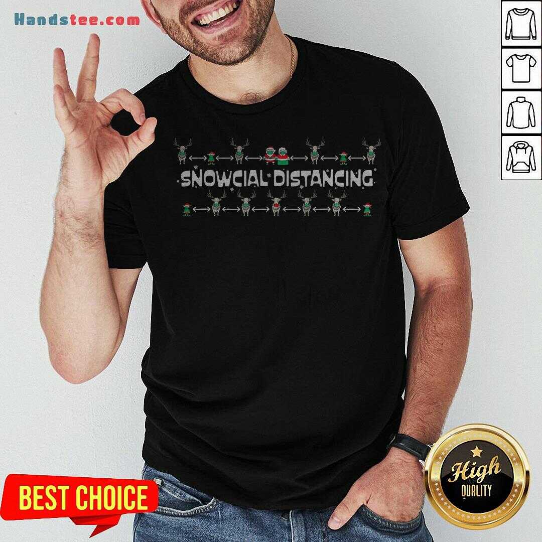 Original Snowcial Distancing Christmas Shirt