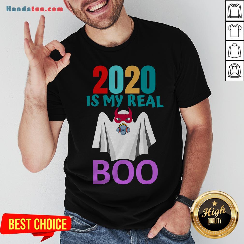 Colorful 2020 Is My Real Boo Ghost Halloween Shirt