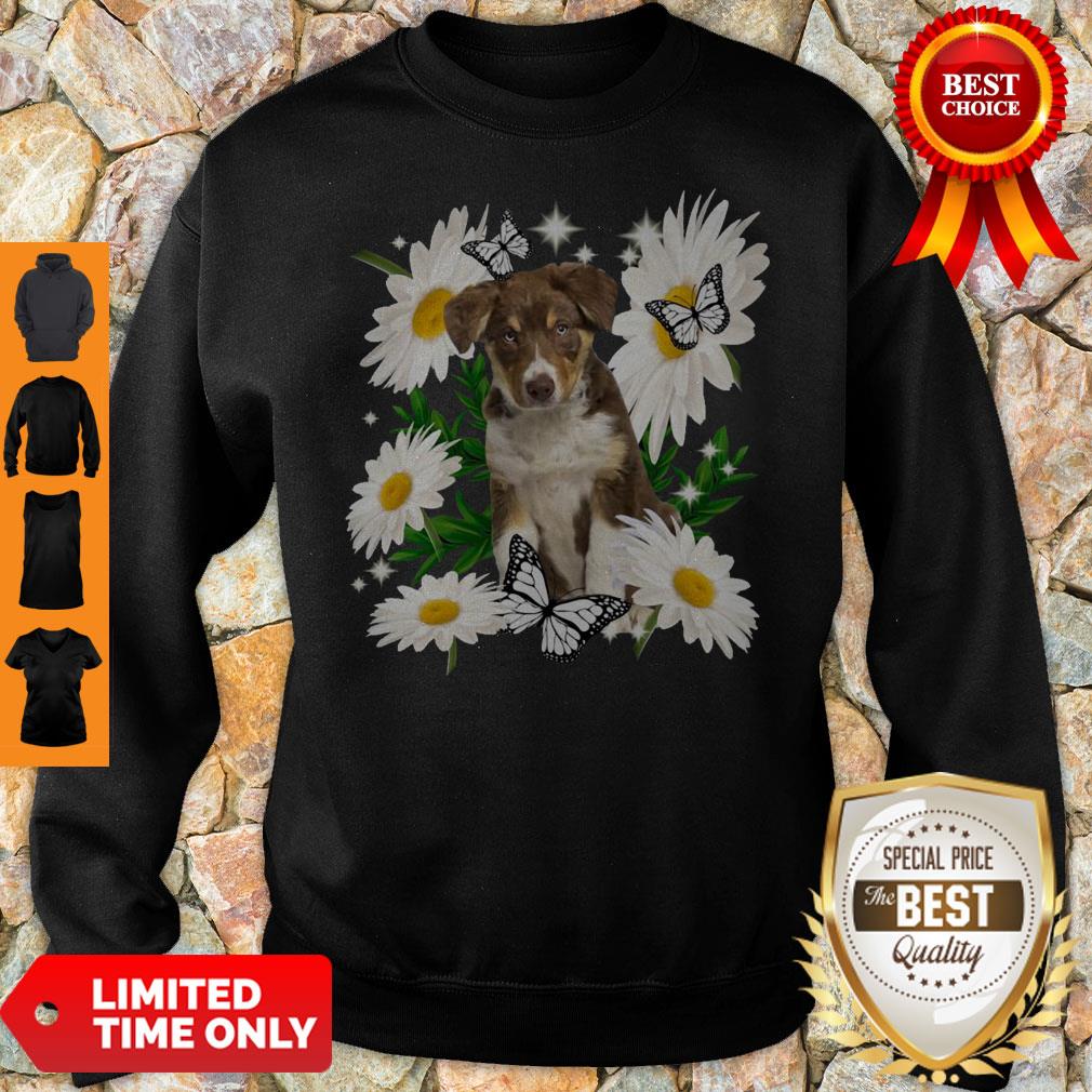 Official Tricolour Border Collie Daisy Flower Classic Shirt