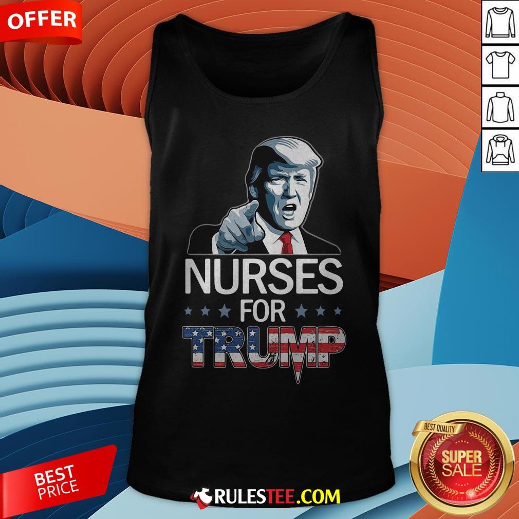 Funny Nurse For Trump American Flag Shirt
