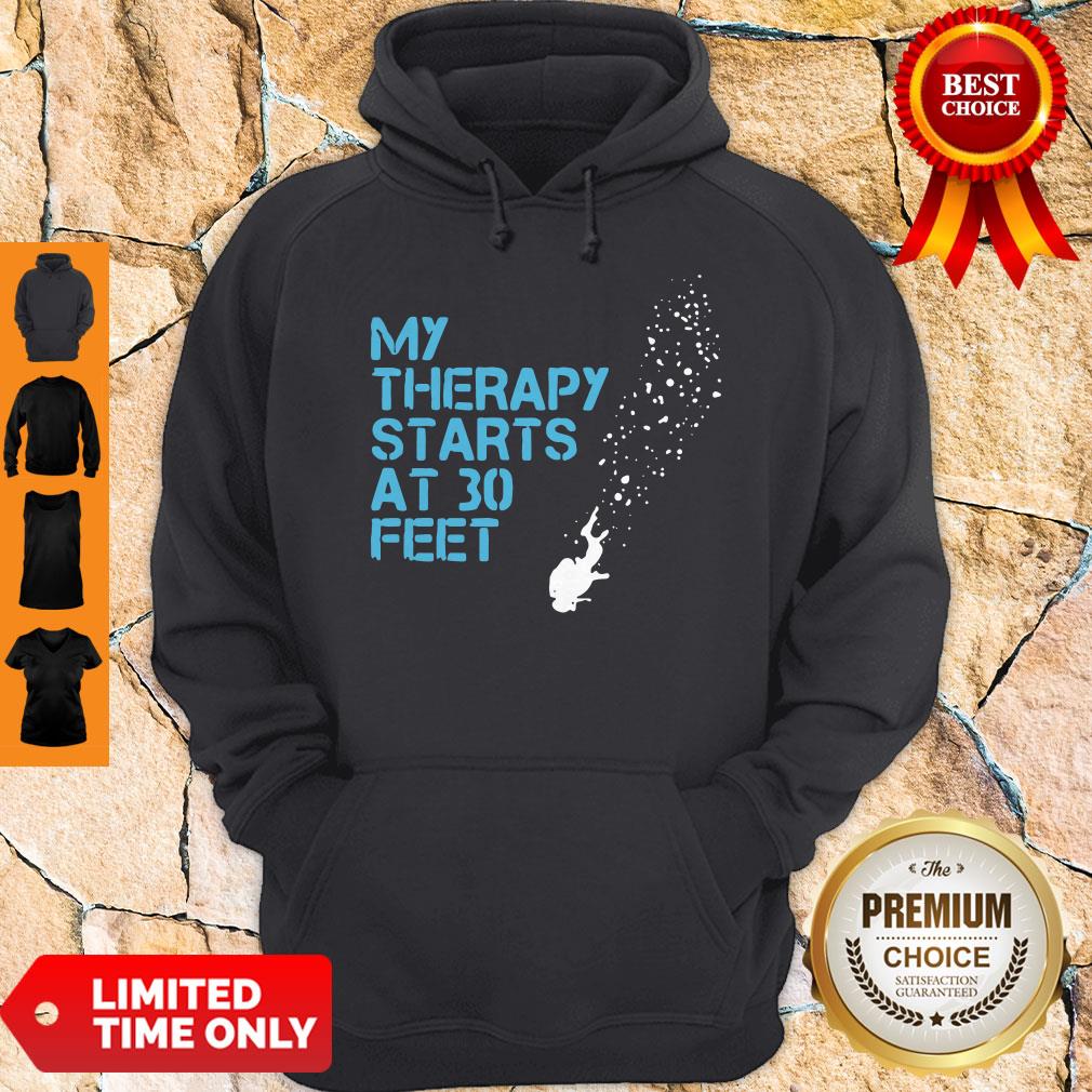 Official My Therapy Starts At 30 Feet Shirt