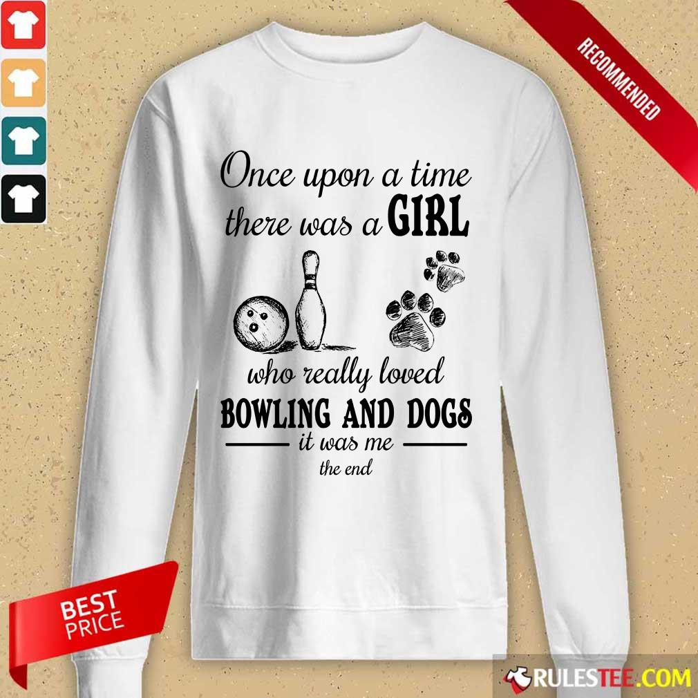 A Girl Who Loved Bowling And Dog Shirt