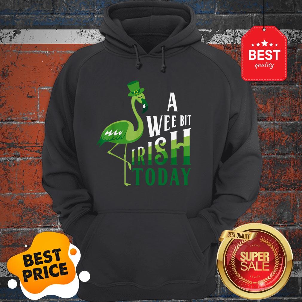 A Wee Bit Irish Today Flamingo St. Patrick’s Day Shirt
