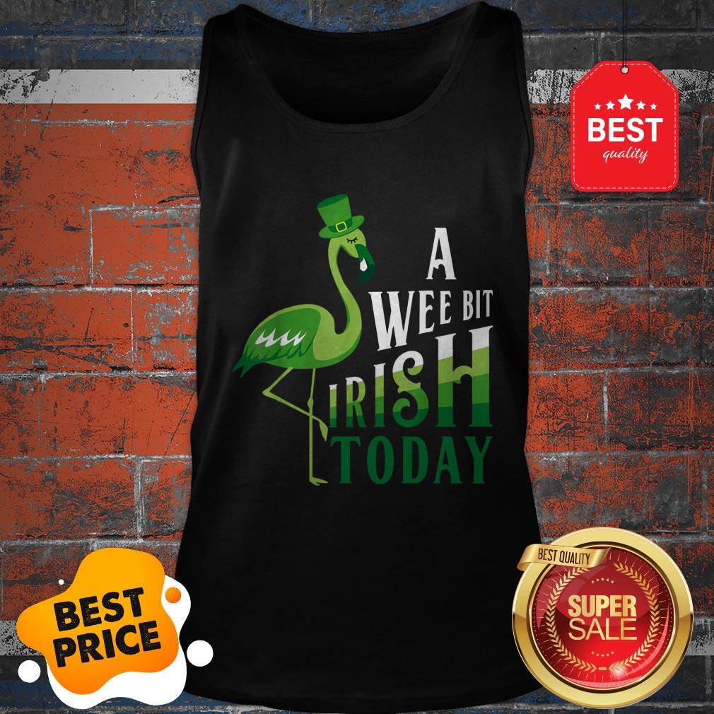 A Wee Bit Irish Today Flamingo St. Patrick’s Day Shirt