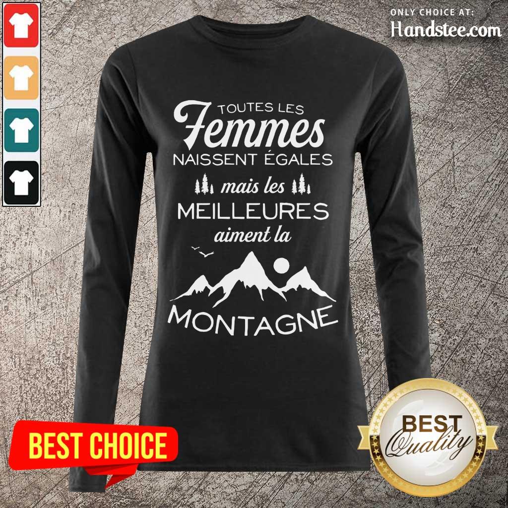 Amused Femmes Meilleures Montagne Shirt