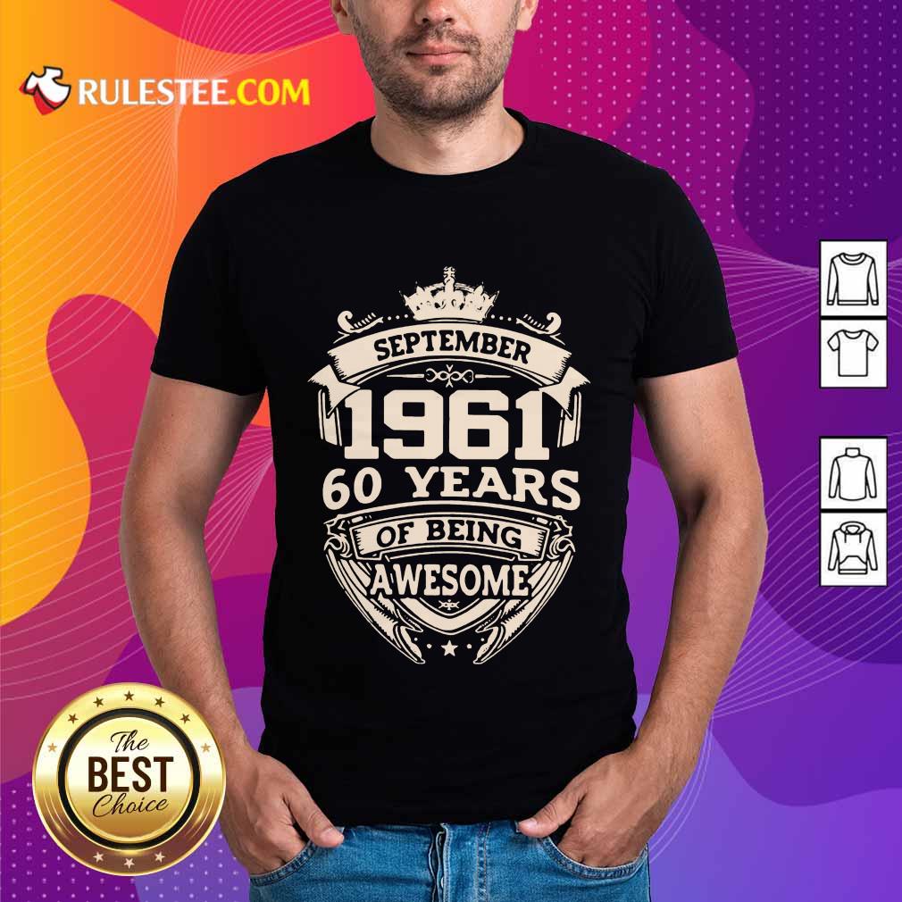 Amused September 1961 60 Years Shirt