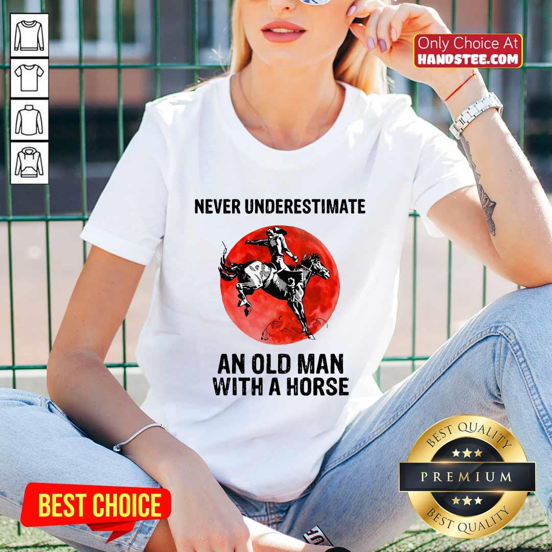An Old Man With A Horse Shirt