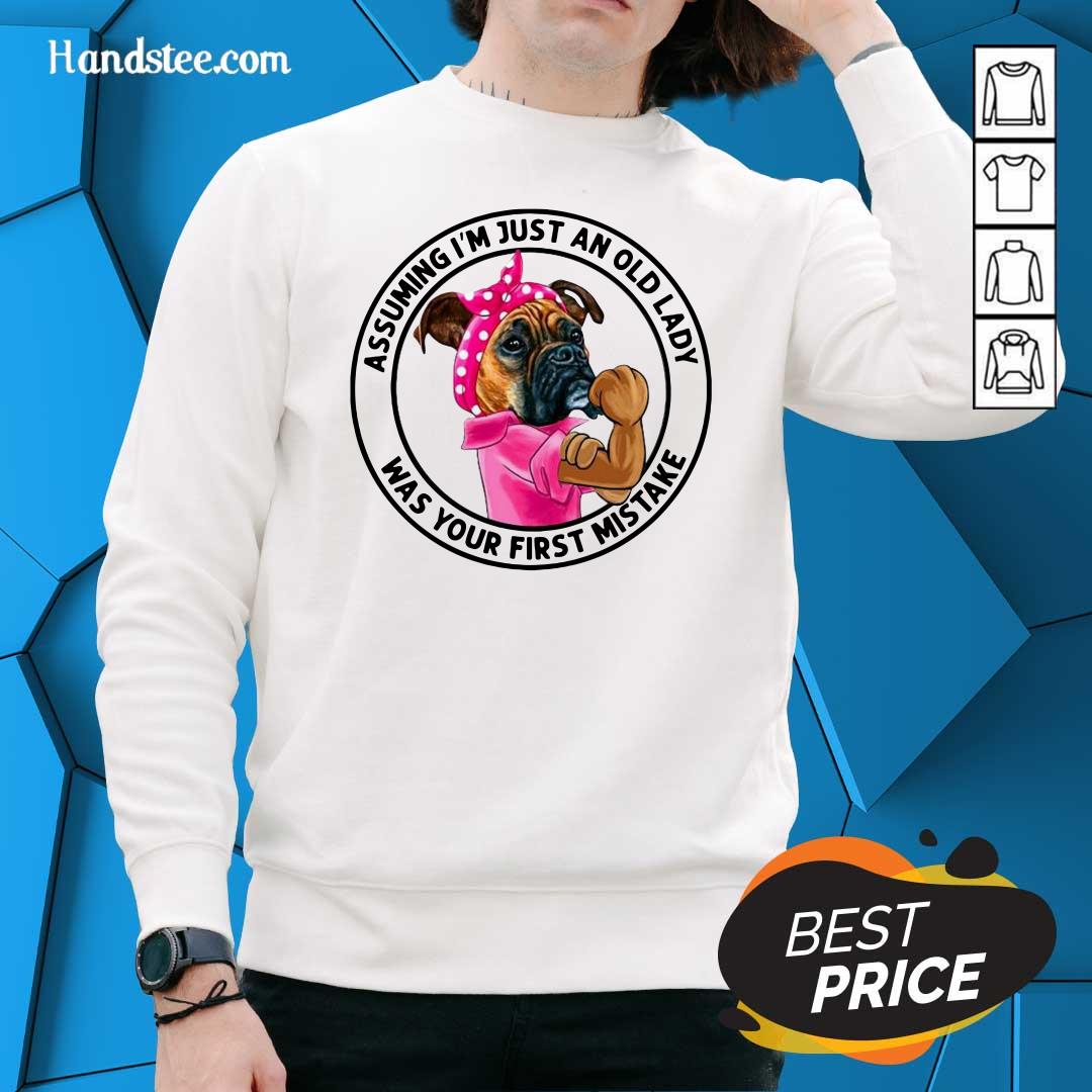 Angry 5 Just An Old Lady Was Your Mistake Shirt