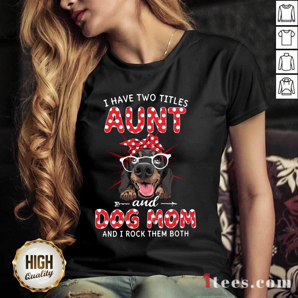 Aunt And Dog Mom Dachshund Dog Shirt