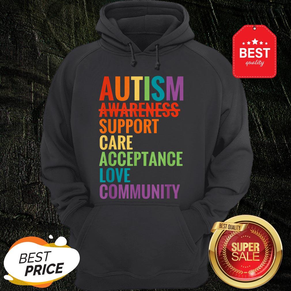 Autism Awareness Support Care Acceptance Ally Gift Shirt