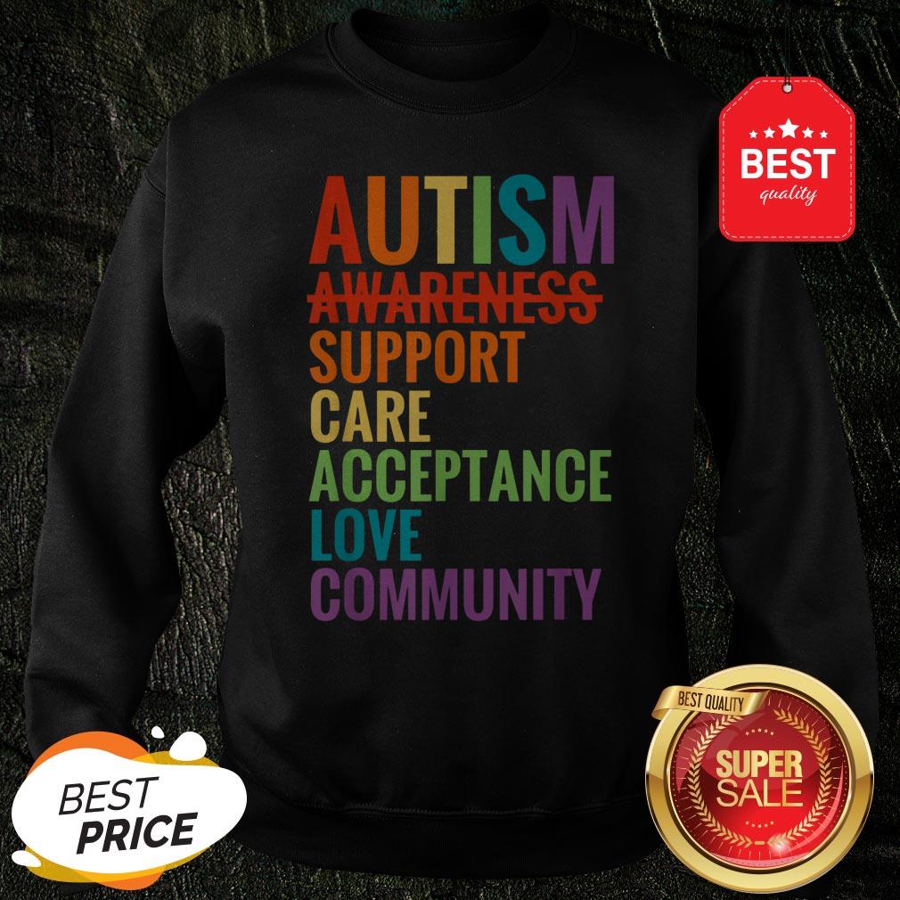 Autism Awareness Support Care Acceptance Ally Gift Shirt