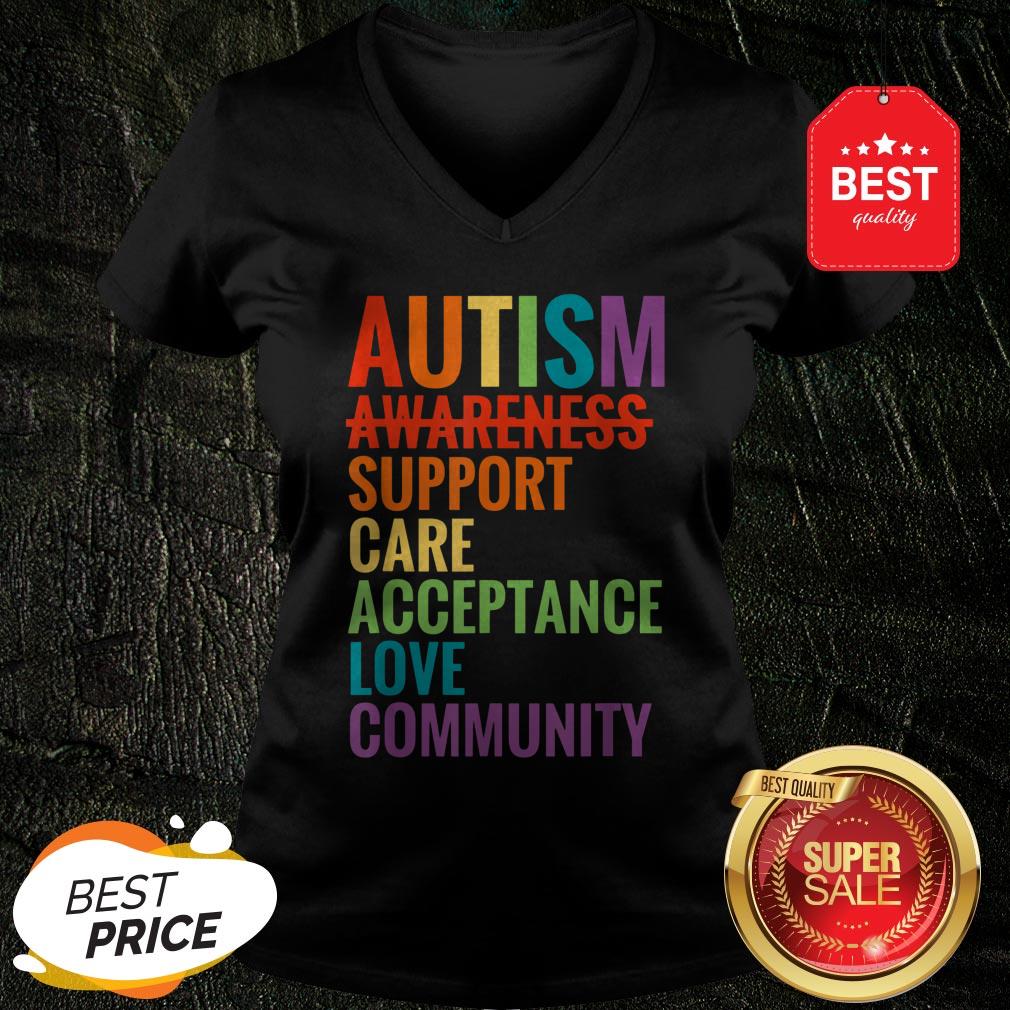 Autism Awareness Support Care Acceptance Ally Gift Shirt
