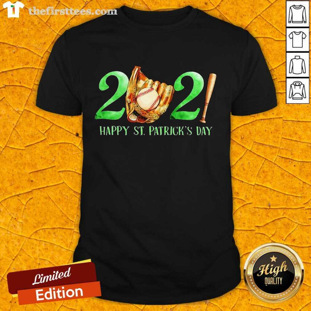 Awesome 2021 Happy St Patricks Day Baseball Shirt