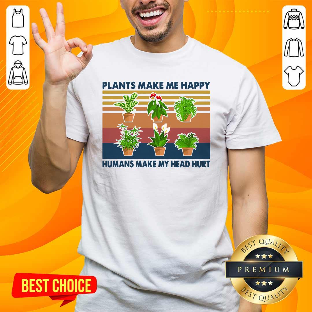 Awesome 4 Gardening Plants Happy Shirt