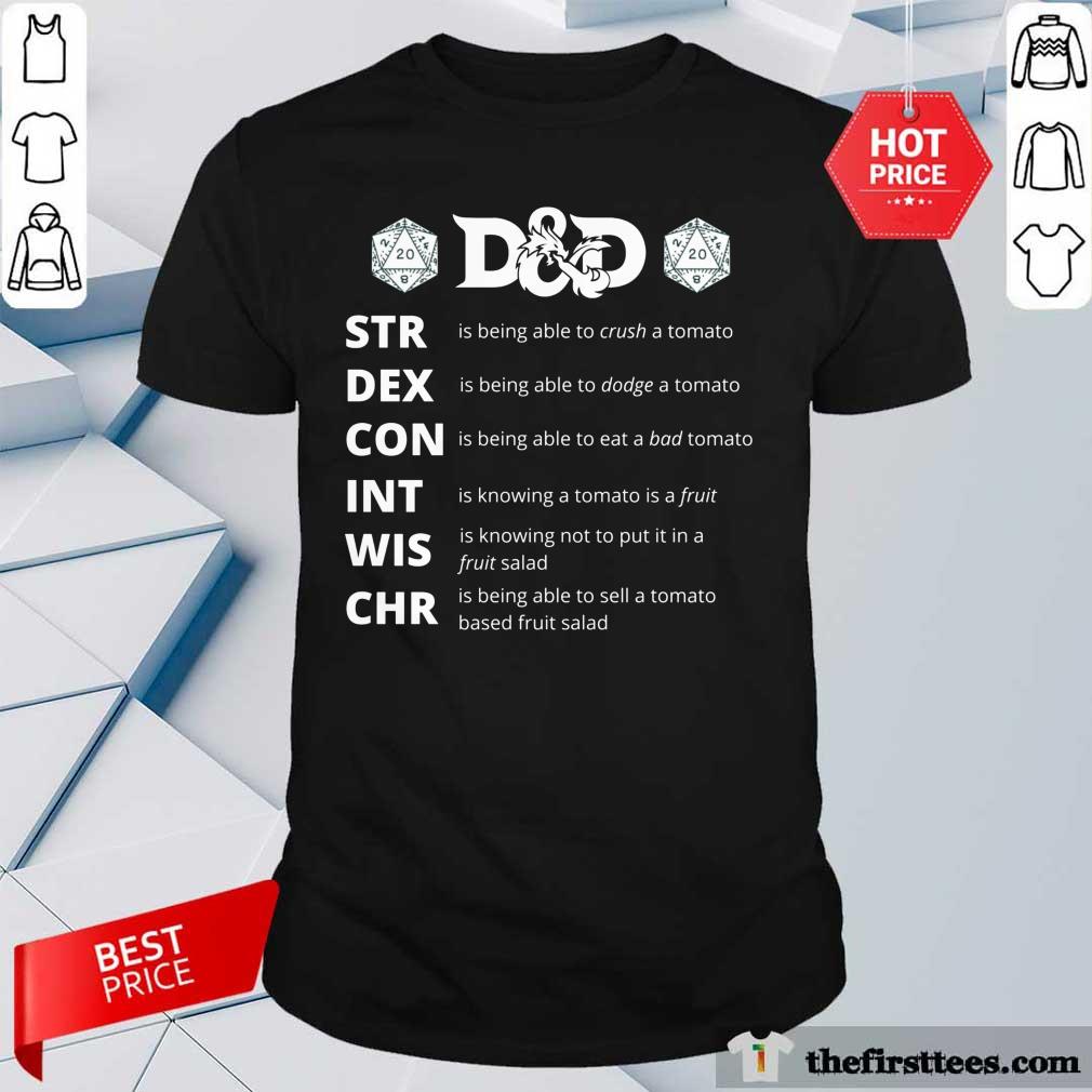 Awesome Dad Str Dex Con Int Wis Chr Shirt