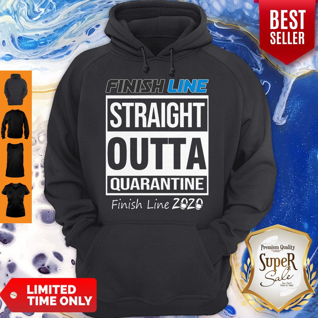 Awesome Finish Line Straight Outta Quarantine Finish Line 2020 Shirt