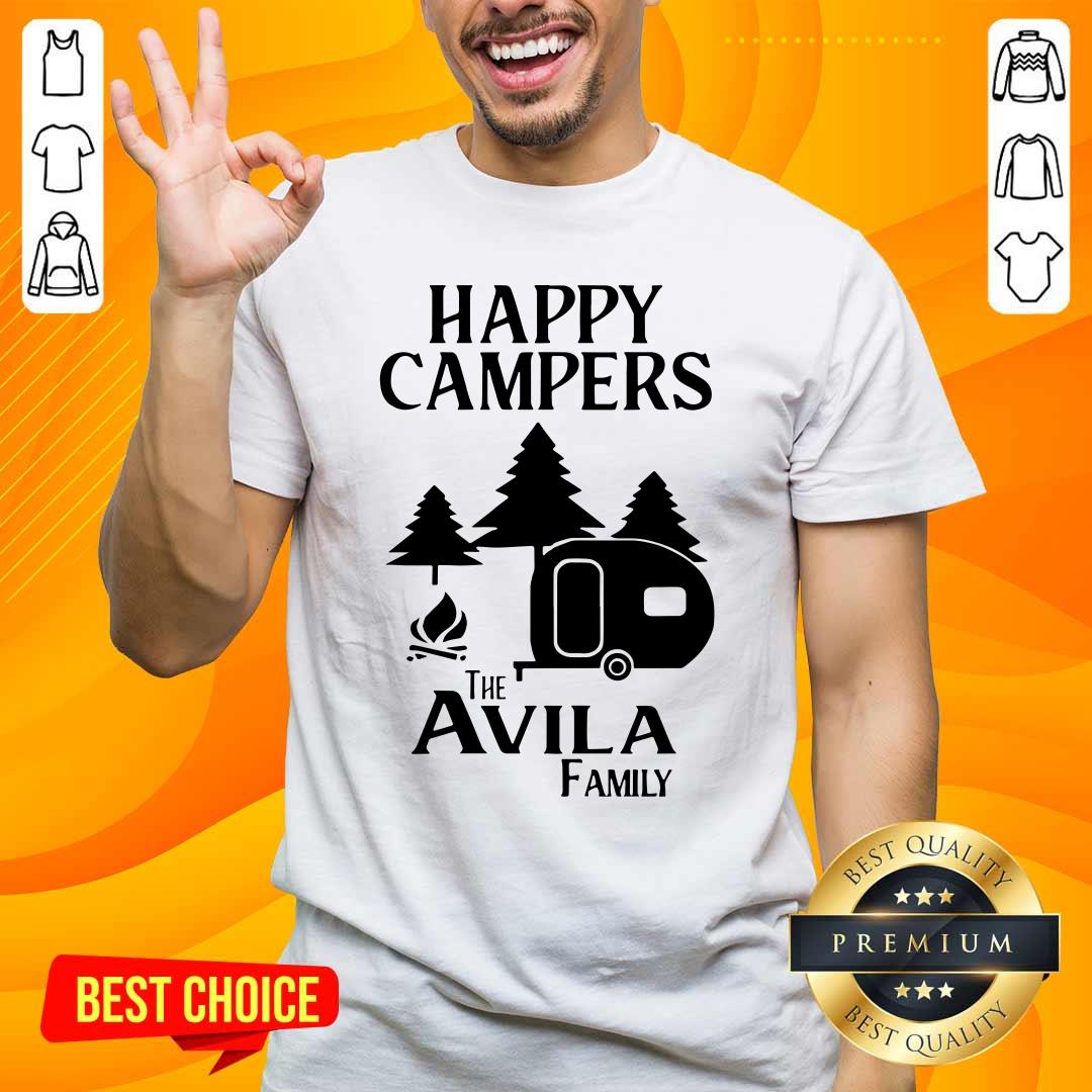 Awesome Happy Campers The Avila Family Shirt