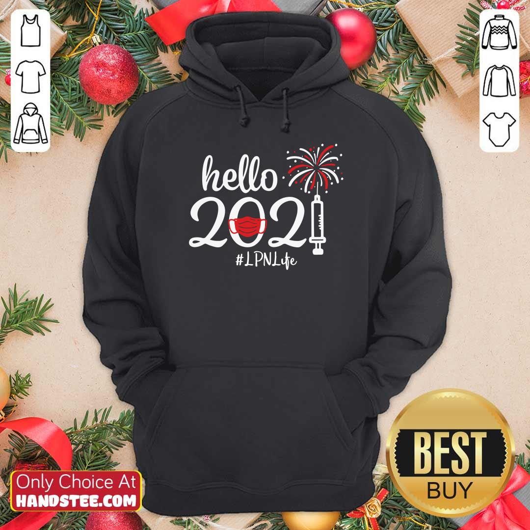 Awesome Hello 2021 LPN Life Face Mask Christmas Shirt