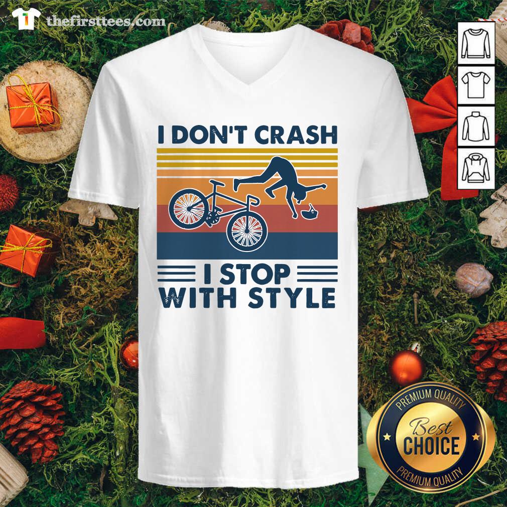 Awesome I Don’t Crash I Stop With Style Vintage Retro Shirt