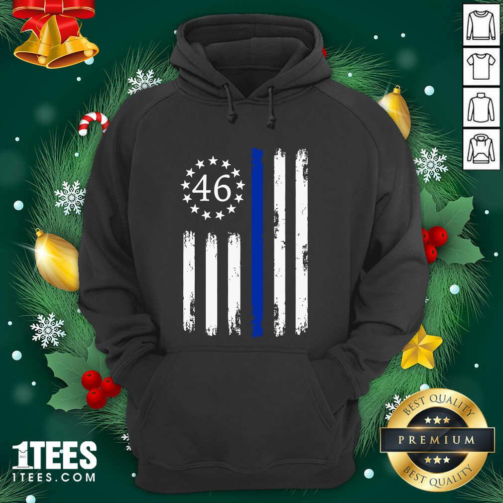 Awesome Joe Biden 46 President Betsy Ross Flag Thin Blue Line Shirt