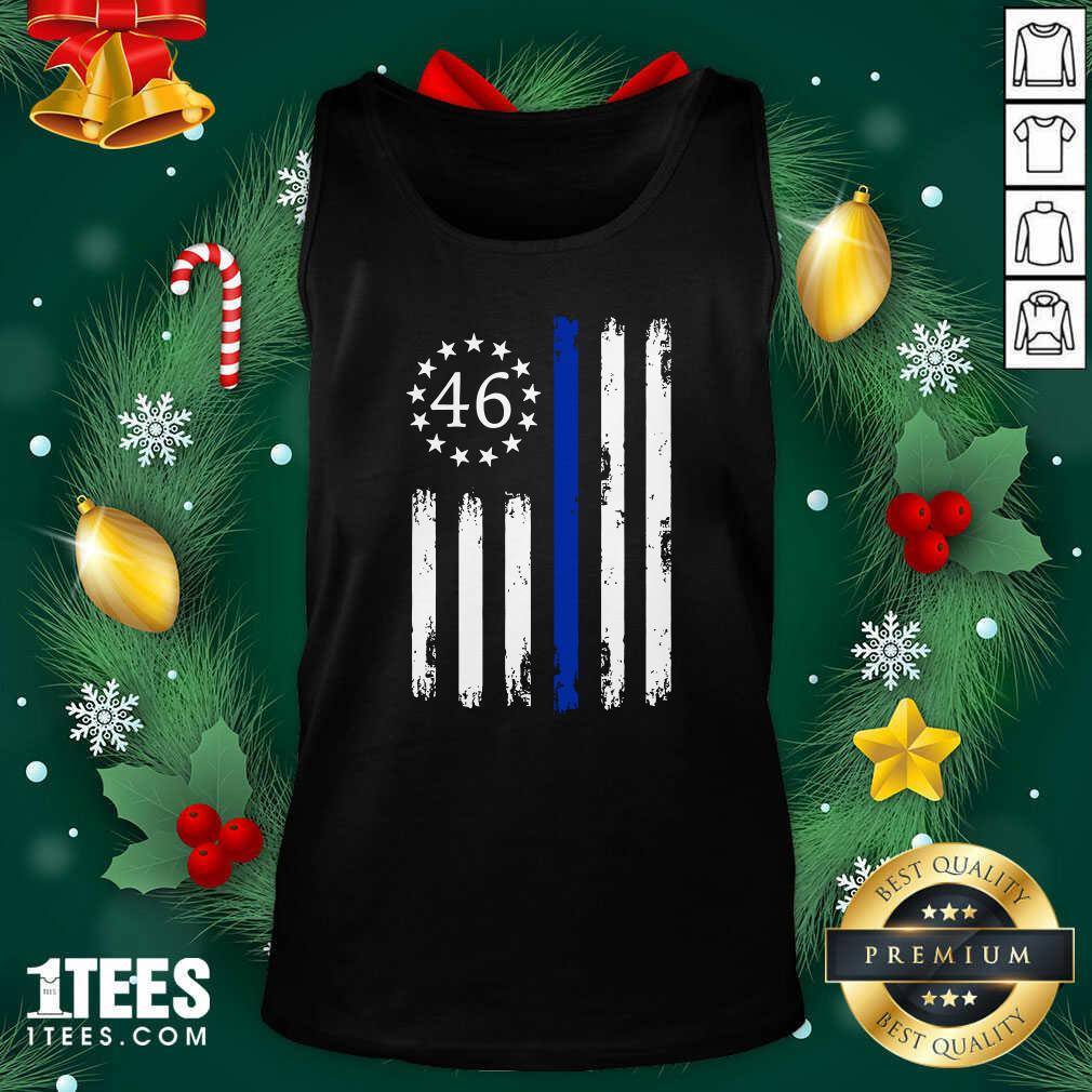 Awesome Joe Biden 46 President Betsy Ross Flag Thin Blue Line Shirt