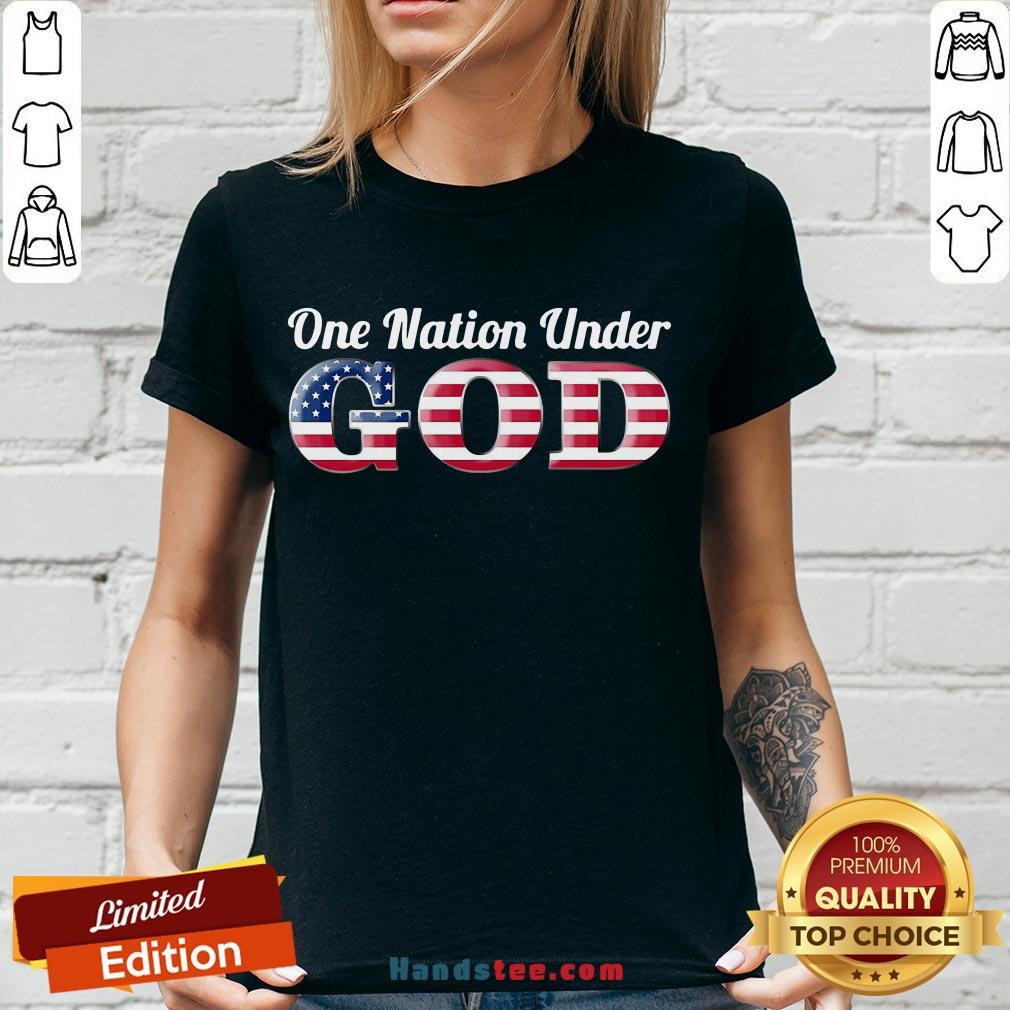 Awesome One Nation Under GOD American Flag Shirt