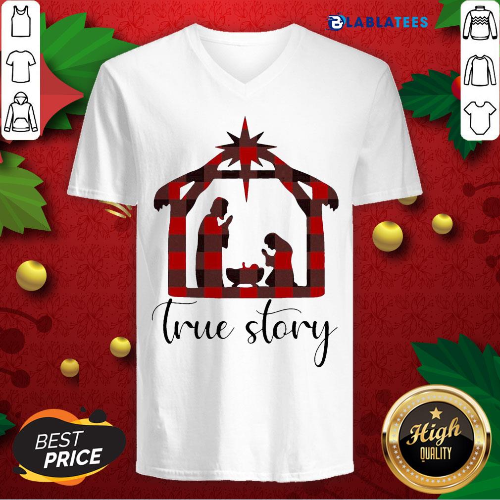 Awesome Plaid Jesus True Story Christmas 2020 Shirt