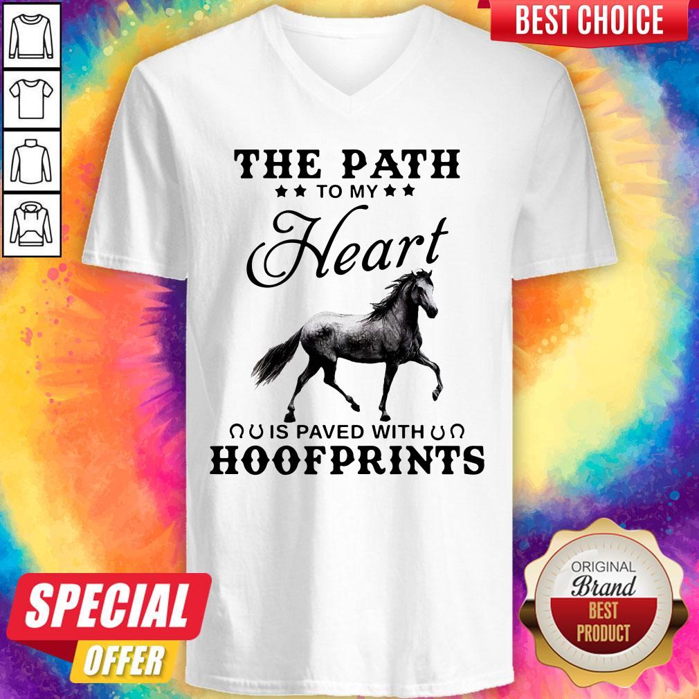 Awesome Premium Horse The Path To My Heart Is Paved With Hoofprints Shirt