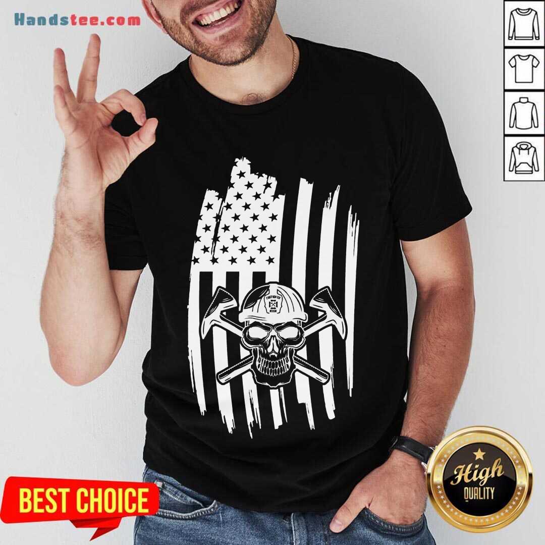 Awesome Skull USA Flag American Themed Decor Shirt