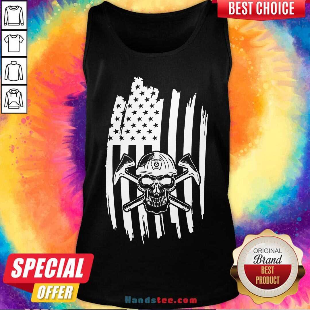Awesome Skull USA Flag American Themed Decor Shirt