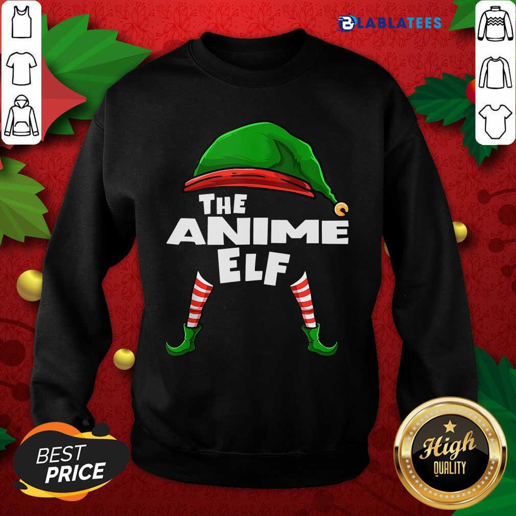Awesome The Anime Elf Family Christmas Group Matching Shirt