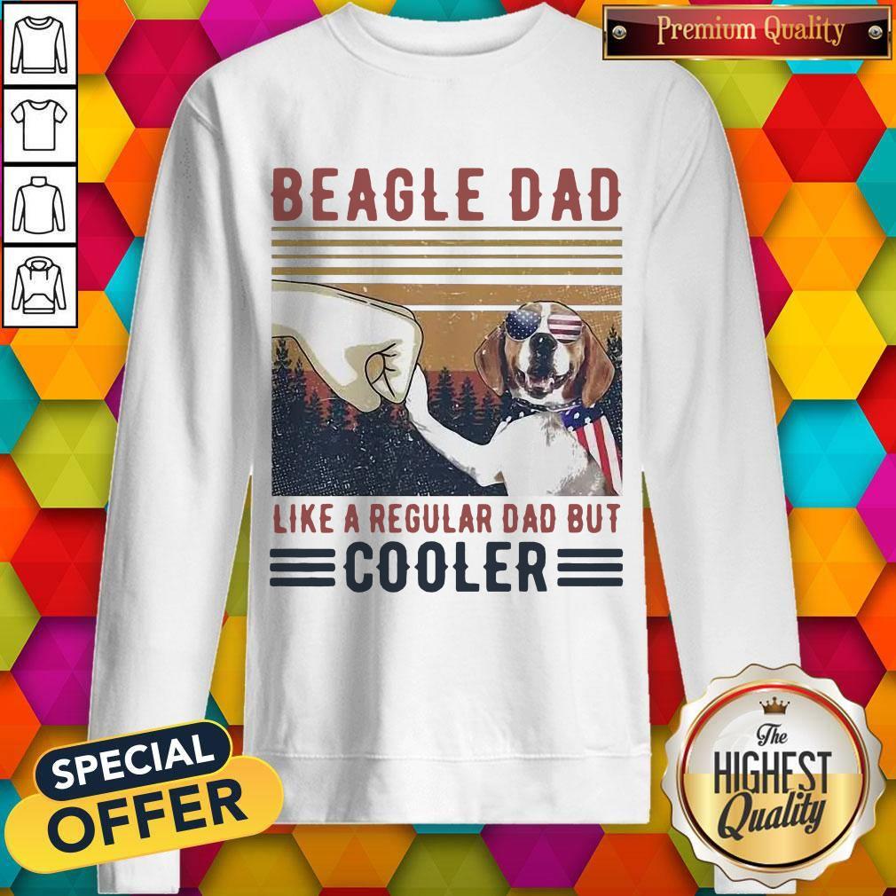 Beagle Dad Like A Regular Dad But Cooler Happy Father’s Day Shirt