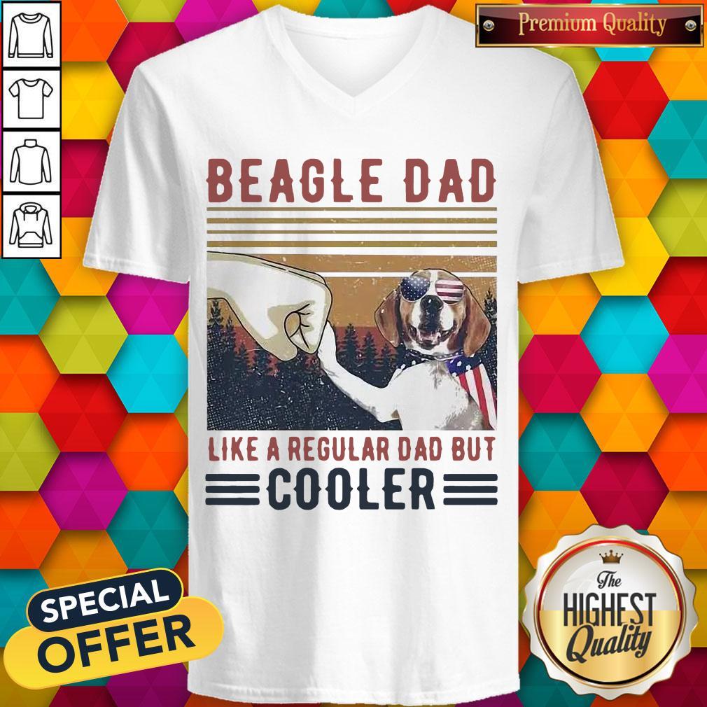 Beagle Dad Like A Regular Dad But Cooler Happy Father’s Day Shirt